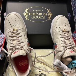 Women’s beaded Nike Air Force one size 8.